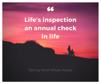 Life's inspection an annual check in life